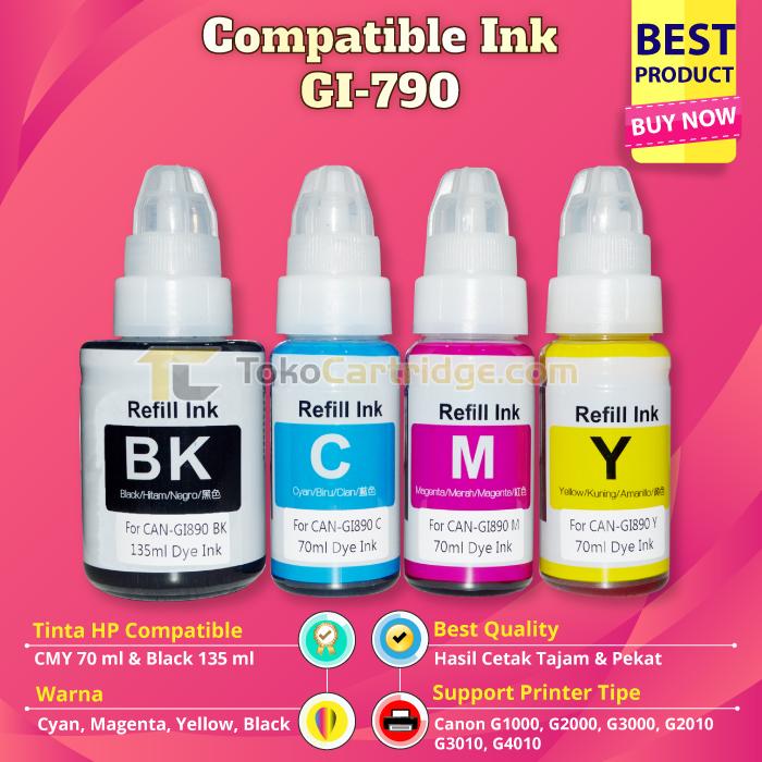 Jual Tinta Refill F1 100ml Printer Canon G1010 G10 G3010 G4000 G4010 Ink Hitam Kota Surabaya Tokocartridge Dot Com Tokopedia