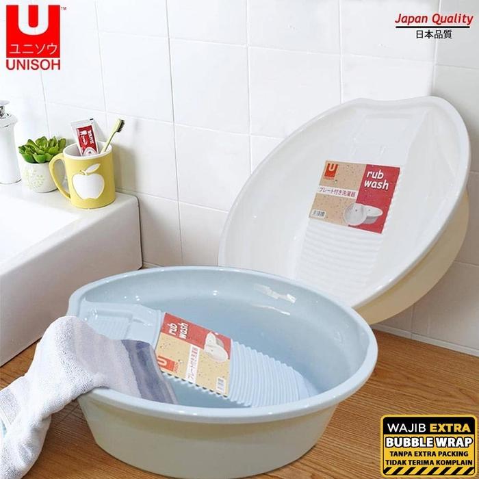 Gambar UNISOH BAK / EMBER CUCI BAJU + PAPAN GILASAN SET 2 IN 1 - BLUE dari unisoh undefined Tokopedia