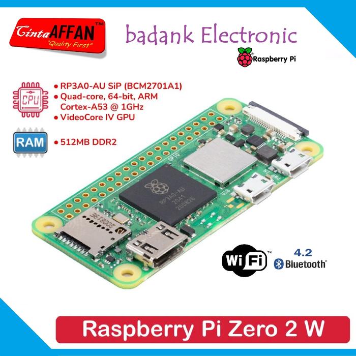 Gambar Raspberry Pi Zero 2 W Board - with RP3A0 Processor dari badank Electronic undefined Tokopedia