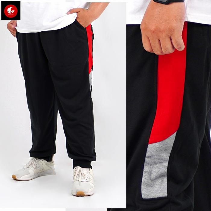 Gambar celana joger pria big size jumbo jogger pants celana panjang timoty - navy dari Fran's Collection undefined Tokopedia