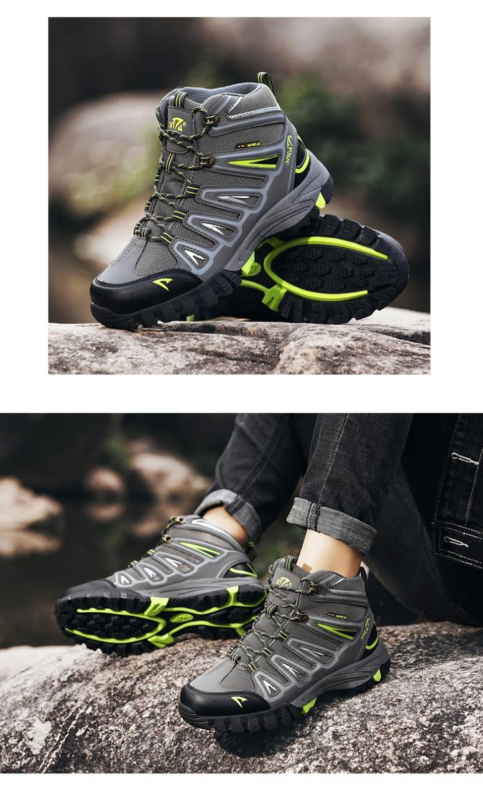 Gambar Sepatu Gunung SNTA 500 Grey Green Boot Hiking / Trekking / Outdoor - 39 dari Okebuy Belanja Online undefined Tokopedia
