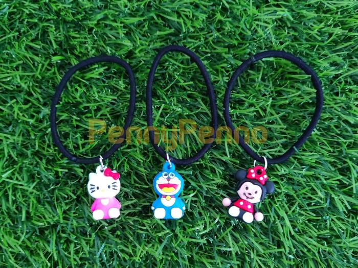 Gambar Ikat Rambut Model Karakter Mickey, Doraemon, Hello Kitty, dll dari PennyPenno undefined 3 Tokopedia