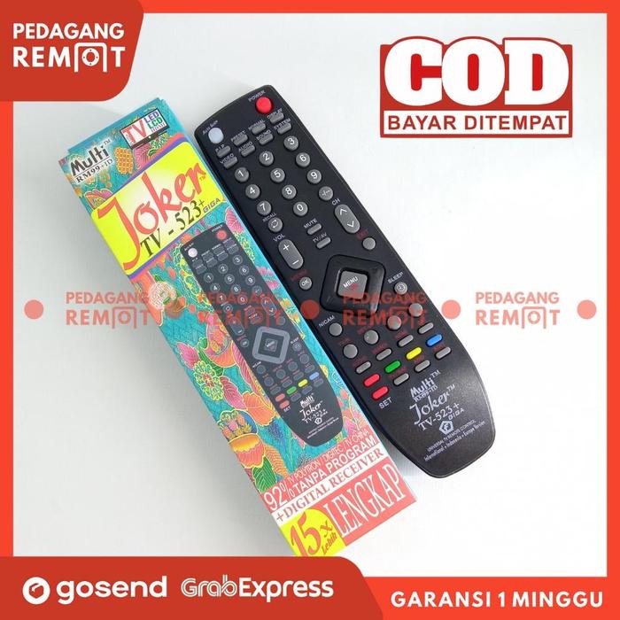 Gambar Remot Remote TV Tabung LCD LED Multi Universal Joker (LG, Samsung, dari TOKO SERB4 SERBI undefined Tokopedia