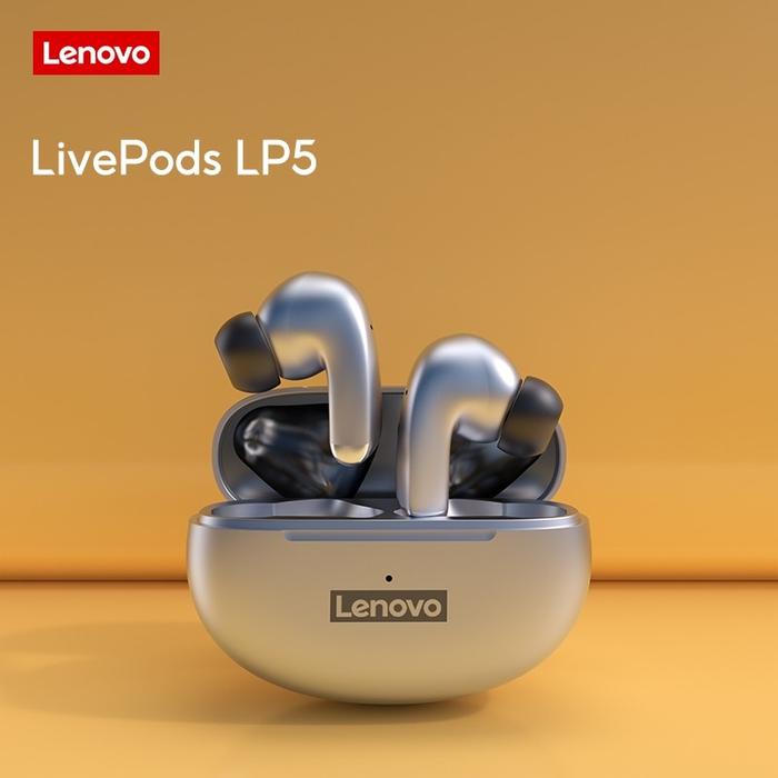 Gambar Lenovo - LP5 True Wireless Bluetooth Earphone TWS Noise Canceling - Abu-abu dari Bliss house.id undefined Tokopedia
