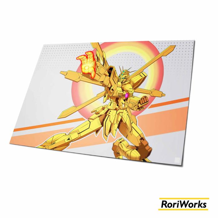 Gambar Poster Anime - God Gundam Hyper Mode - A4 dari RoriWorks undefined Tokopedia