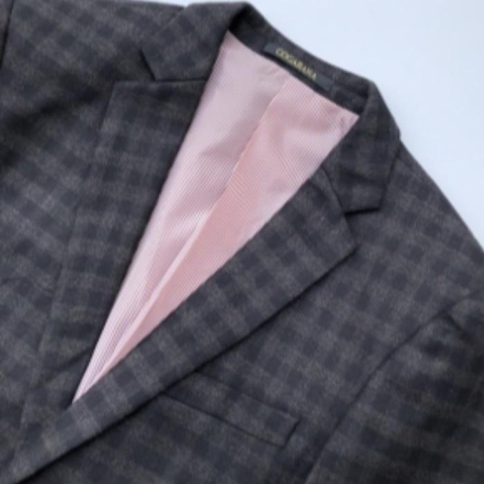 Gambar SLIM FIT COGABANA CASUAL BLAZER PRIA JAS BERKWALITAS - Plaid coklat, 46/M dari NEXTLAND undefined Tokopedia