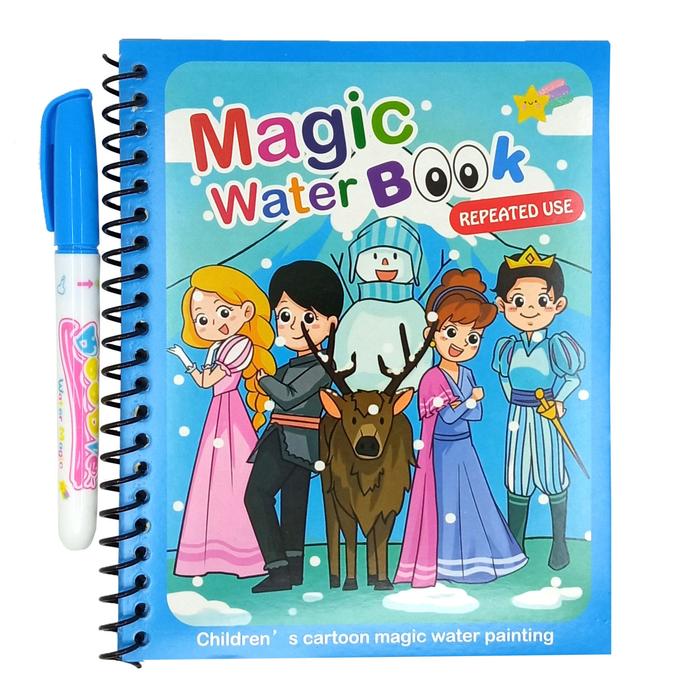 Gambar Magic Water Book Mainan Buku Mewarnai Anak Dengan Pena Air Part II - Snow Family dari Grandia Shop undefined Tokopedia