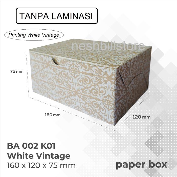 Jual Snack Box|Paper Box Printing White 