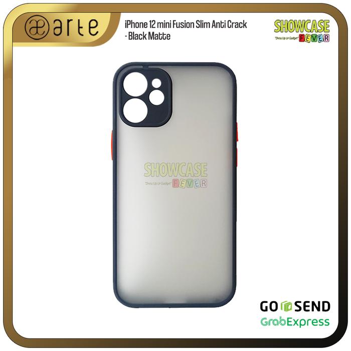 Gambar Casing Compatible For iPhone 12 mini Fusion Softcase Anti Crack Tahan Banting Tipis - Black Matte Blk dari ShowcaseFever undefined Tokopedia