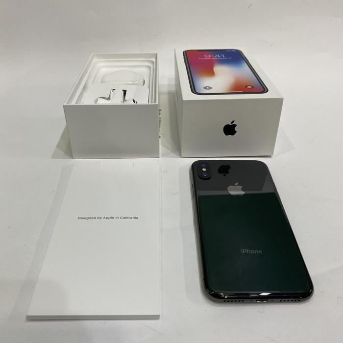 iPhoneX 256GB(箱、備品付き) iPhoneX iPhone10 箱付き備品全揃いシルバー256g 超 安い