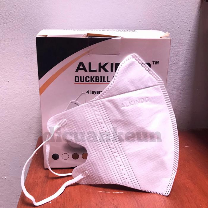 Gambar Masker duckbill Alkindo Putih Hitam mirip sensi isi 50 pcs box murah - Putih Emboss dari dicuankeun undefined Tokopedia