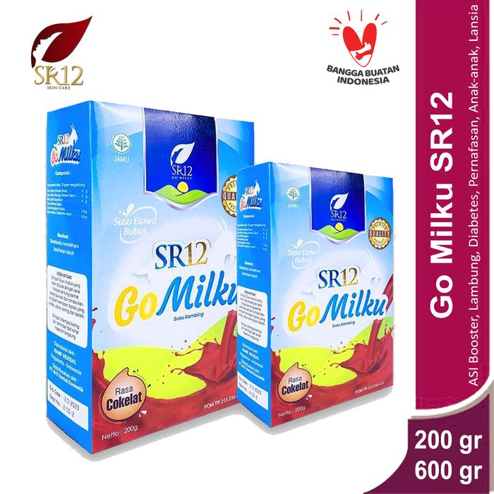 Gambar Gomilku SR12 Putih dan Coklat / Go Milku SR 12 Susu Kambing Ettawa - Coklat, 200 gr dari SR12 BEAUTY CORNER undefined Tokopedia