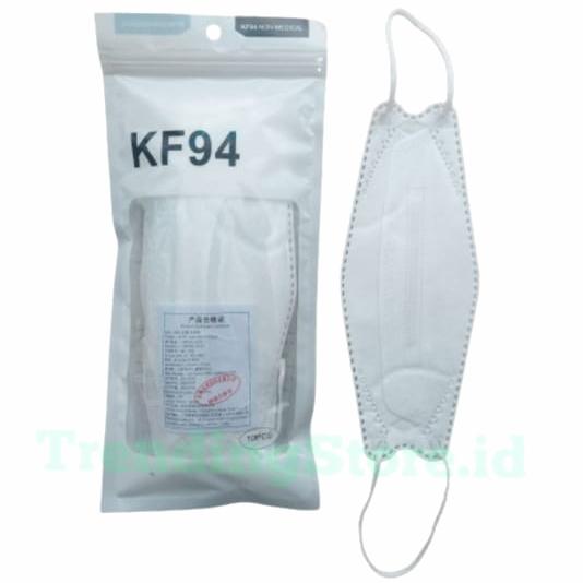 Gambar MASKER KOREA KF 94 4 PLY ISI 10 PCS - MASKER KN94 KN95 N94 KF94 EVO - Putih dari MSB.ID undefined Tokopedia