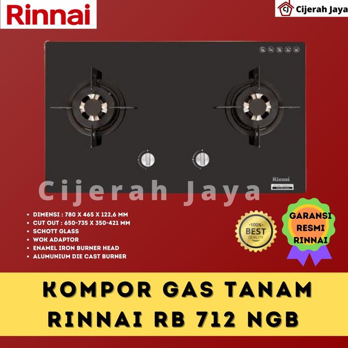 Jual KOMPOR GAS TANAM RINNAI RB 712N(GB) / RINNAI RB712NGB - INSTAN BANDUNG  - Kota Bandung - Tb Cijerah Jaya | Tokopedia