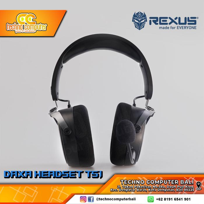 Gambar Rexus Headset Gaming Wireless Daxa TS1 - Hitam dari Techno Computer Bali undefined Tokopedia