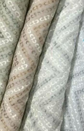 Gambar Kain Katun Bordir Full Premium Bahan Koko Mukenah Meteran - Krem dari MAHAKAIN undefined Tokopedia