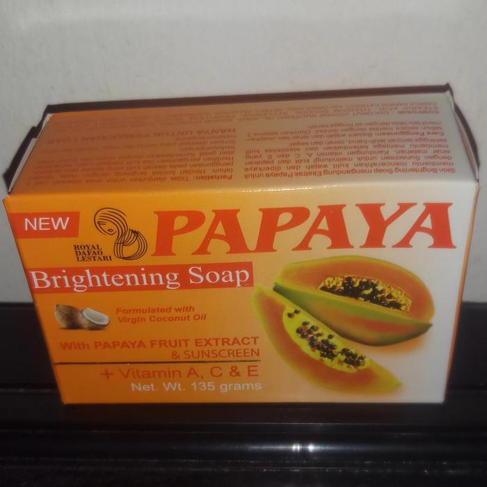 Gambar SABUN PEPAYA ORIGINAL / SABUN PAPAYA BRIGHTENING SOAP dari TOKO SUSU MURAH OVI undefined Tokopedia