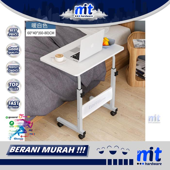 Gambar Meja Kerja Laptop Lipat Adjustable Portable Rotate Notebook Desk - White dari Mit Hardware undefined Tokopedia