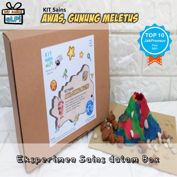 Gambar KIT Sains Awas Gunung Meletus / Mainan Edukasi / Alat Eksperimen dari KIT Sains eLPi undefined Tokopedia