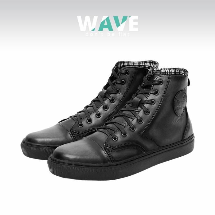 Gambar Sepatu Zipper Sneakers Casual Pria Formal Brurnine Wave Barok.id Kulit - Abu BO, 44 dari barok-id undefined Tokopedia
