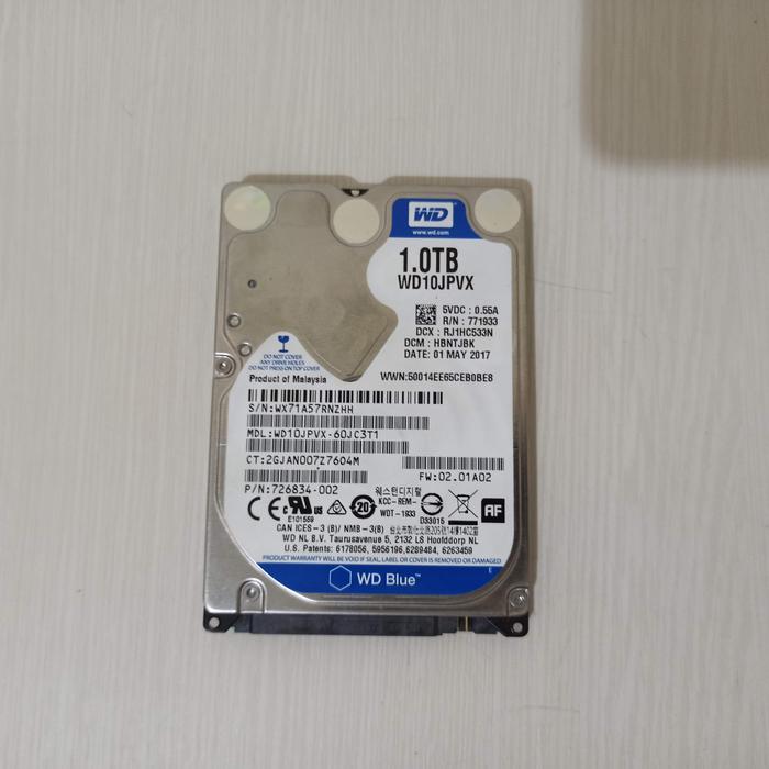 HDD Laptop 1TB Second Hardisk Harddisk Bekas Notebook TB 2,5 SATA  Tebal - Main Image