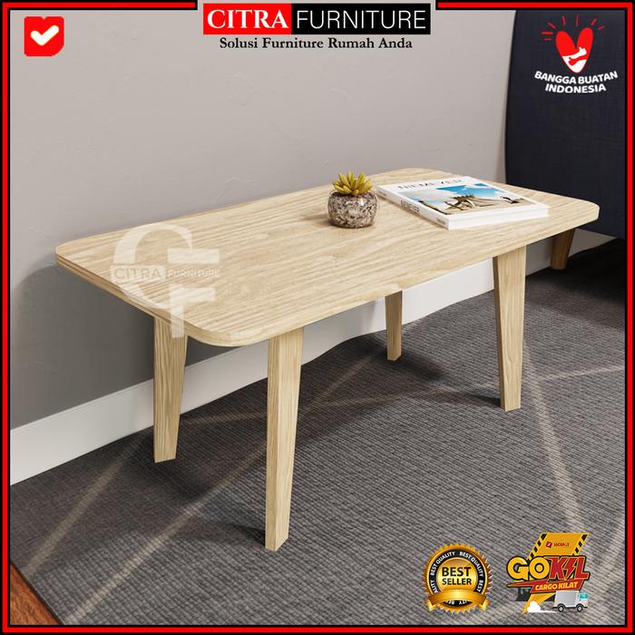 Gambar Meja Tamu Kayu |Meja Sofa Retro|Meja Lesehan Serbaguna - Cream dari Citra furniture undefined Tokopedia