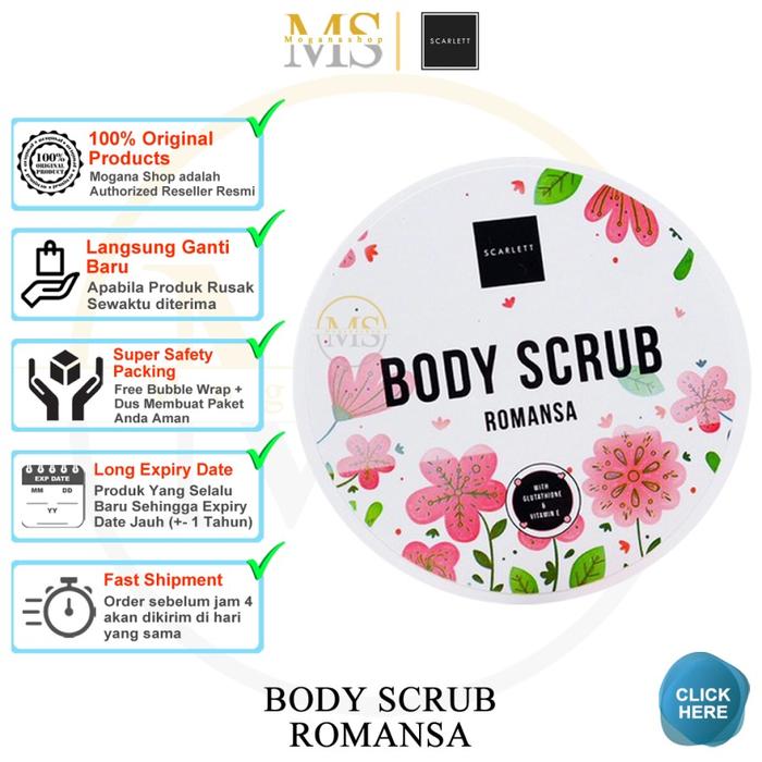 Gambar [ LULUR ] Scarlett Whitening Body Scrub | Lulur Mandi ORIGINAL BPOM - Romansa dari Liga Aksesoris undefined Tokopedia