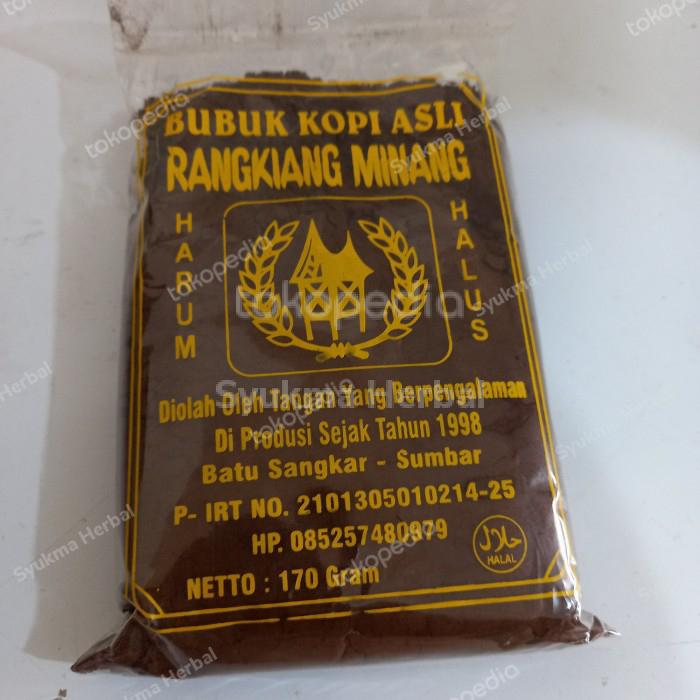 Gambar Bubuk Kopi Asli Rangkiang Minang 170 Gram Batu sangkar Harum dari Syukma Herbal undefined Tokopedia