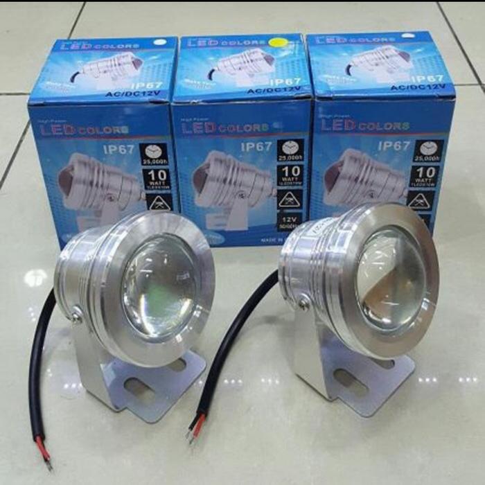 Gambar lampu kolam rgb 12v 10w swimming pool under water lamp 12 volt 10 w - sinar warmwhite dari central led lighting undefined Tokopedia
