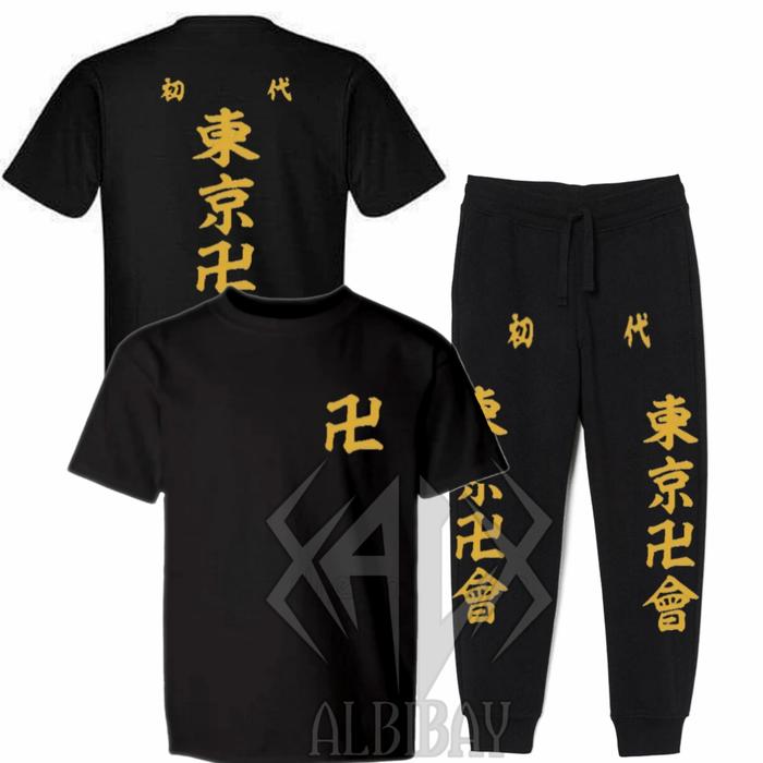 Gambar kaos tokyo revengers anak set jogger - setelan, L dari ALBIBAYSTORE undefined Tokopedia