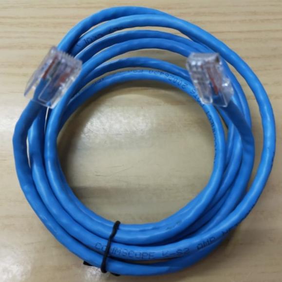 Gambar Kabel LAN AMP Commscope Blue Cat 6 Include RJ45 Eceran 1M - 20m - 1 Meter dari Bakersfield Computer undefined Tokopedia