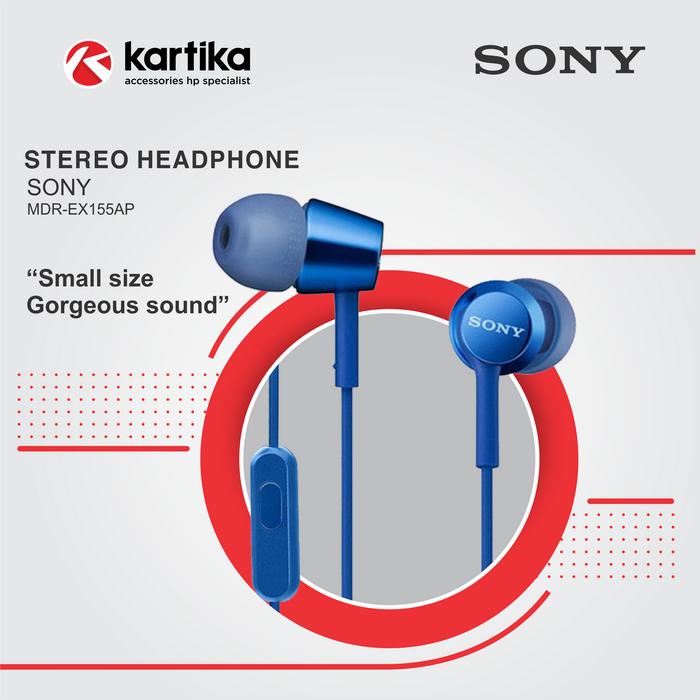 Jual SONY MDR-EX155AP Handsfree with Noise Isolation and Impressive Audio -  Kota Surakarta - Kartika Accessories Official Shop | Tokopedia