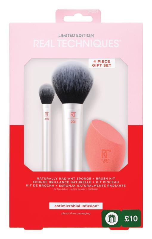 Gambar Real Techniques Naturally Radiant Sponge + Brush Kit - Merah dari makeupaholic undefined Tokopedia