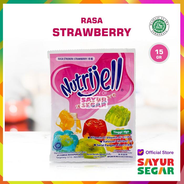 Gambar JELLY POWDER / PUDING NUTRIJELL [10G] SACHET - STRAWBERRY dari Sayur Segar undefined Tokopedia