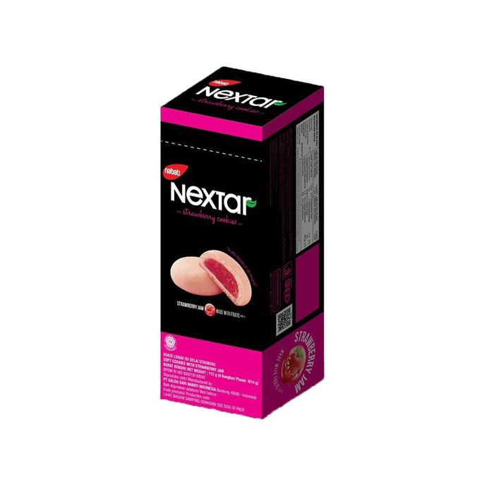 Gambar NEXTAR NASTAR NANAS COOKIES PIEAPPLE STRAWBERRY BLUEBERRY BOX 106G 8'S - Stroberi dari Aqsha mart undefined Tokopedia