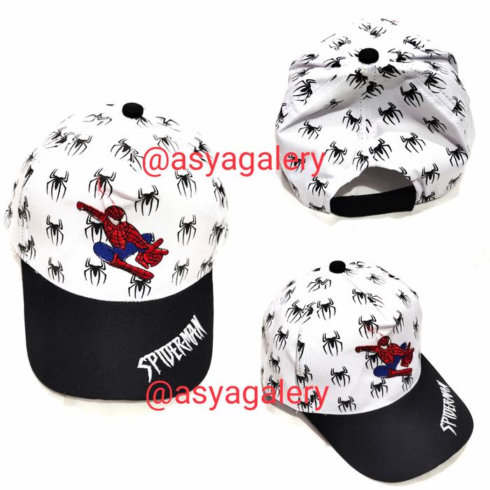 Gambar TOPI ANAK SPIDERMAN FULL PRINT/TOPI KARAKTER SPIDERMAN ANAK MURAH - Spider-Black dari AsyaGalery undefined Tokopedia