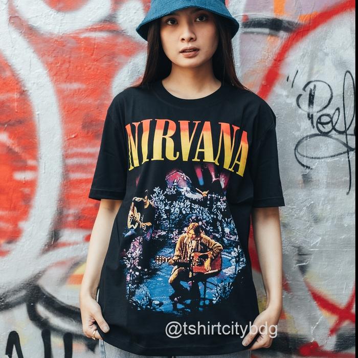 Nirvana Kurt Cobain Live Concert Tshirt 