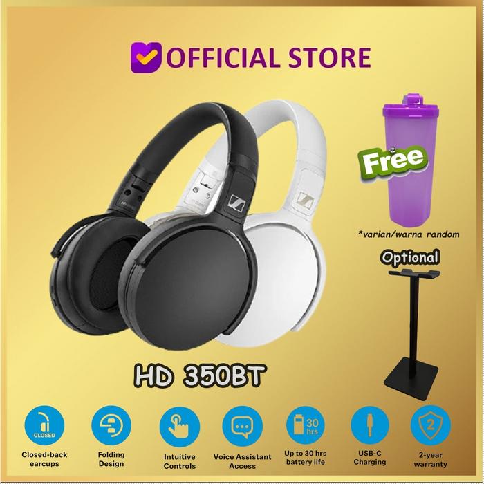 Promo Sennheiser HD 350BT Bluetooth Headphone HD350BT HD350 BT HD 350 BT -  Putih - Jakarta Selatan - DUNIA COMPUTER \u0026 SERVICE | Tokopedia