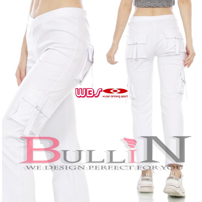 Gambar Celana senam kantong PDL jumbo / Celana olahraga cargo - Putih, 3L dari Alyacollection26 undefined Tokopedia