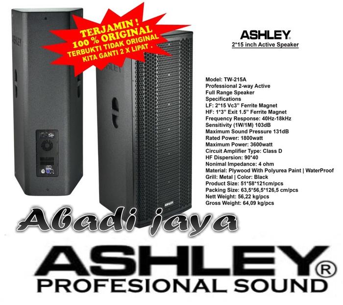 Gambar speaker aktif ashley tw 215a tw215a 15 inch 1 psc garansi resmi dari Abadijaya215 undefined Tokopedia