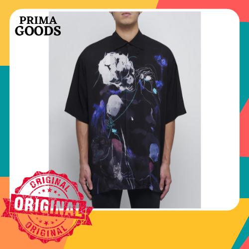 Gambar YOHJI YAMAMOTO Exclusive James Jean Print Short Sleeve Shirt - Black - 1 dari Prima Goods ID undefined Tokopedia