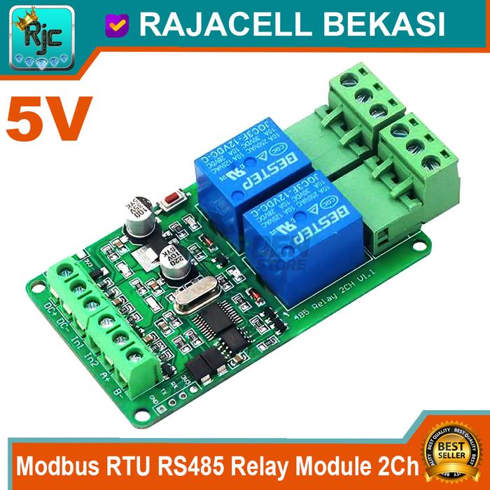 Gambar Modbus RTU RS485 Relay Module 5V 12V 1 2 4 8 Channel TTL Communication - 2 Channel, 12V dari Rajacell Bekasi undefined Tokopedia