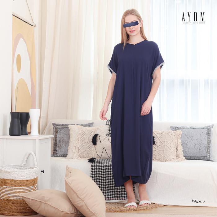 Gambar Daster Homedress Exclusive by AYDM | Daster Polos | Homewear Sleepwear - Navy, Jumbo dari The Bargros undefined Tokopedia