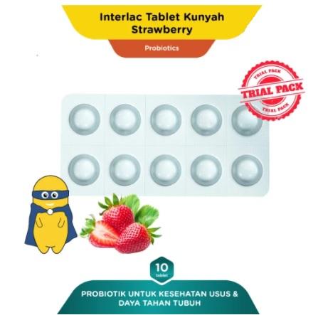 Gambar Interlac Strawberry Suplemen Bayi 10 / 30 Tablet - 10Tablet dari Lioes Shop by Luminia undefined Tokopedia