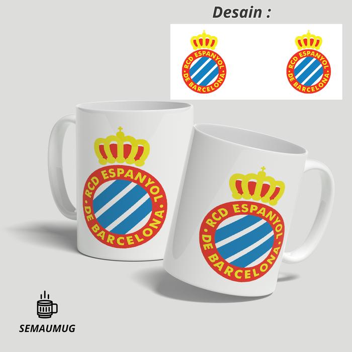 Gambar MUG BARCELONA REAL MADRID ESPANOL GELAS CANGKIR PRINT CUSTOM SEMAUMUG - ESPANYOL dari semaumug undefined Tokopedia