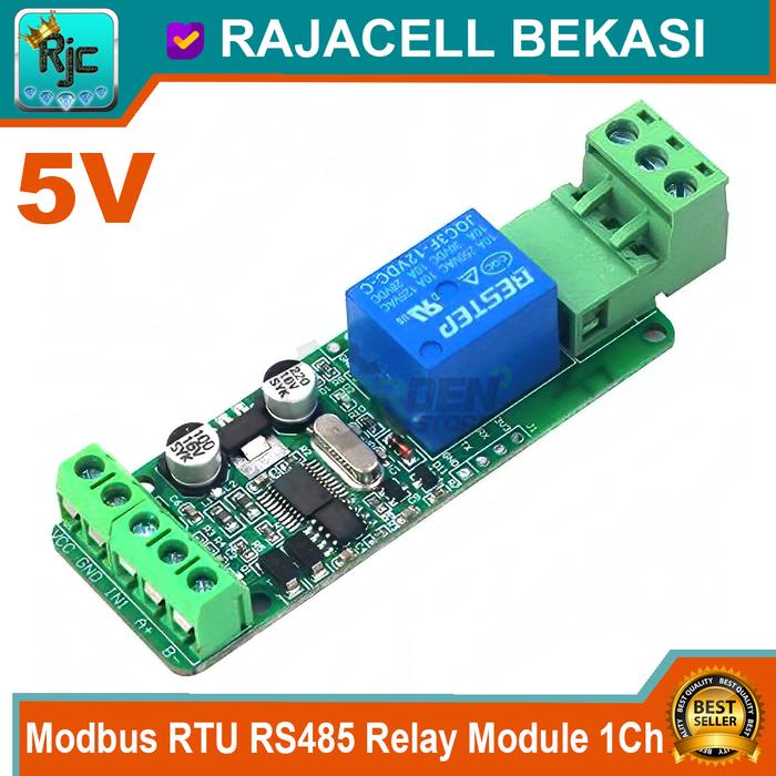 Gambar Modbus RTU RS485 Relay Module 5V 12V 1 2 4 8 Channel TTL Communication - 1 Channel, 12V dari Rajacell Bekasi undefined Tokopedia