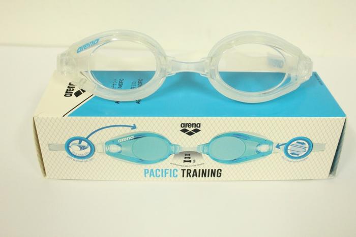 Gambar Kacamata Renang ARENA PACIFIC AGG-570 Hitam Putih Biru Original - Frame Putih dari kacamata renang minus undefined Tokopedia