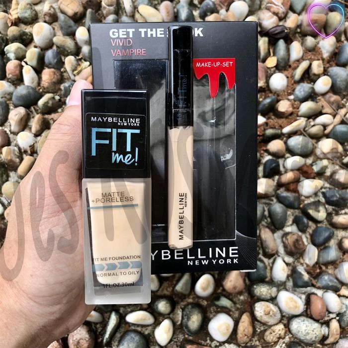 Gambar MYB Make Up Set Vivid Vampire / Superstay 24H 2 in 1 / Grosir Kosmetik - Vivid Vampire dari JES LABEL undefined 5 Tokopedia