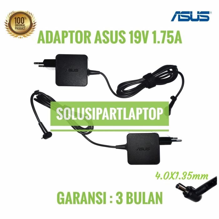 Gambar Adaptor Asus Vivobook A405 A405U A407 A407U 4.0X1.35mm ORIGINAL BOX - 19V 1.75A BOX dari SOLUSIPARTLAPTOP undefined Tokopedia