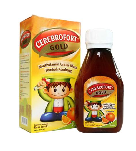 Gambar Cerebrofort Gold Vitamin Suplemen Daya Tahan Tubuh Anak Botol @ 200 mL - 100mL Jeruk dari Apotek Budi Sehat Bandung_NEW undefined Tokopedia